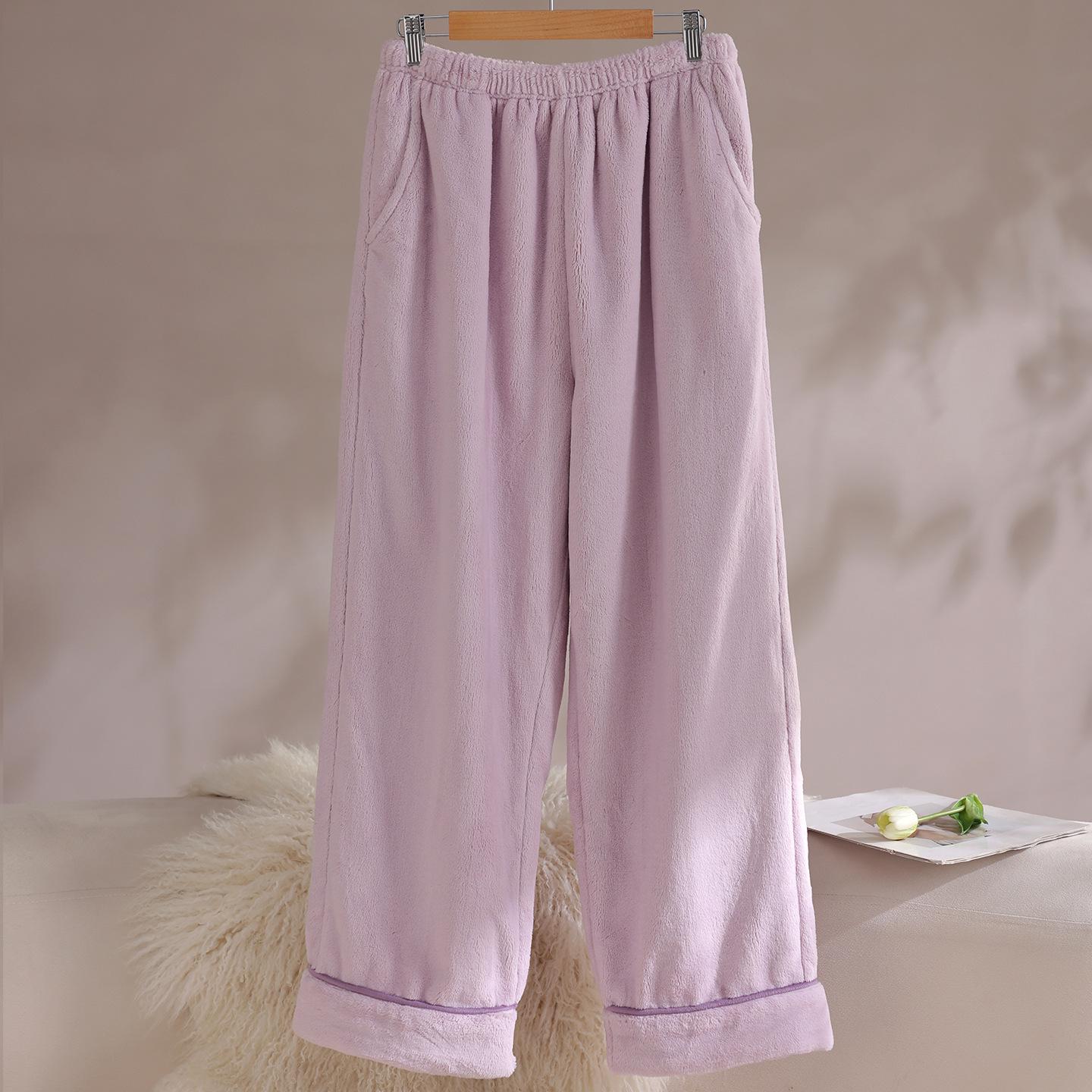 

Женские утепленные теплые зимние фланелевые пижамные брюки 2025 - Коралловый флис, Повседневная одежда, Подходят для дома и улицы. XXL (Height 170-175cm, Weight 140-160kg)