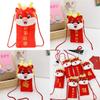 Adorable Children's Plush Red Packet Bag Cartoon Design Perfect For New Year Celebrations
