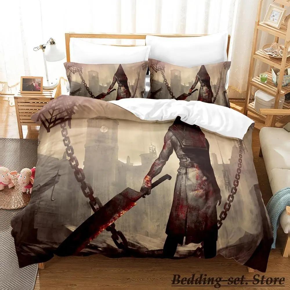Movie Silent Hill Bedding Set Single Twin Full Queen King Size Duvet Cover for Adult Kid Bedroom