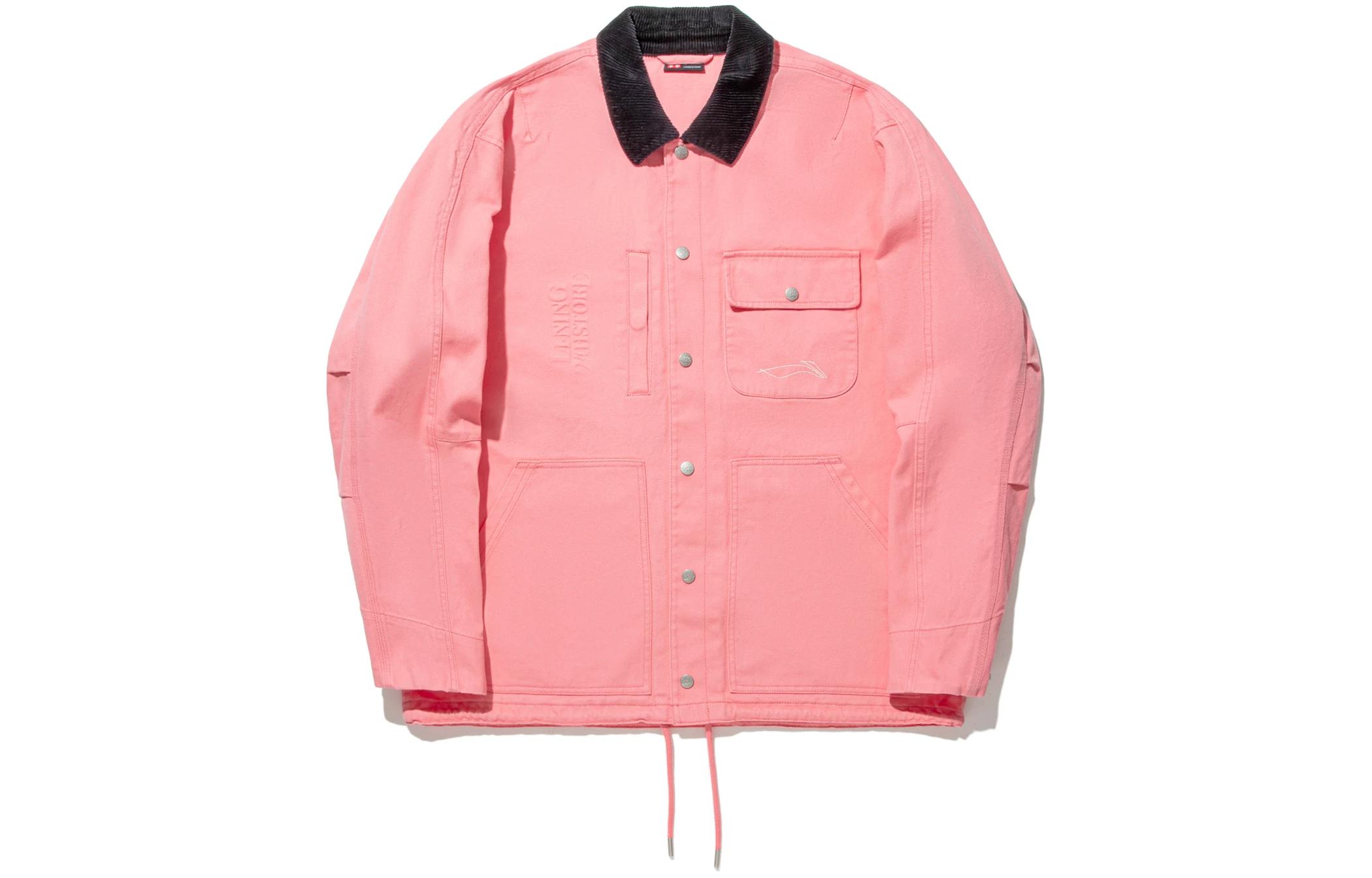 Li Ning Jackets & Coats Men s Peach Rouge Pink AFDU251-3 XL