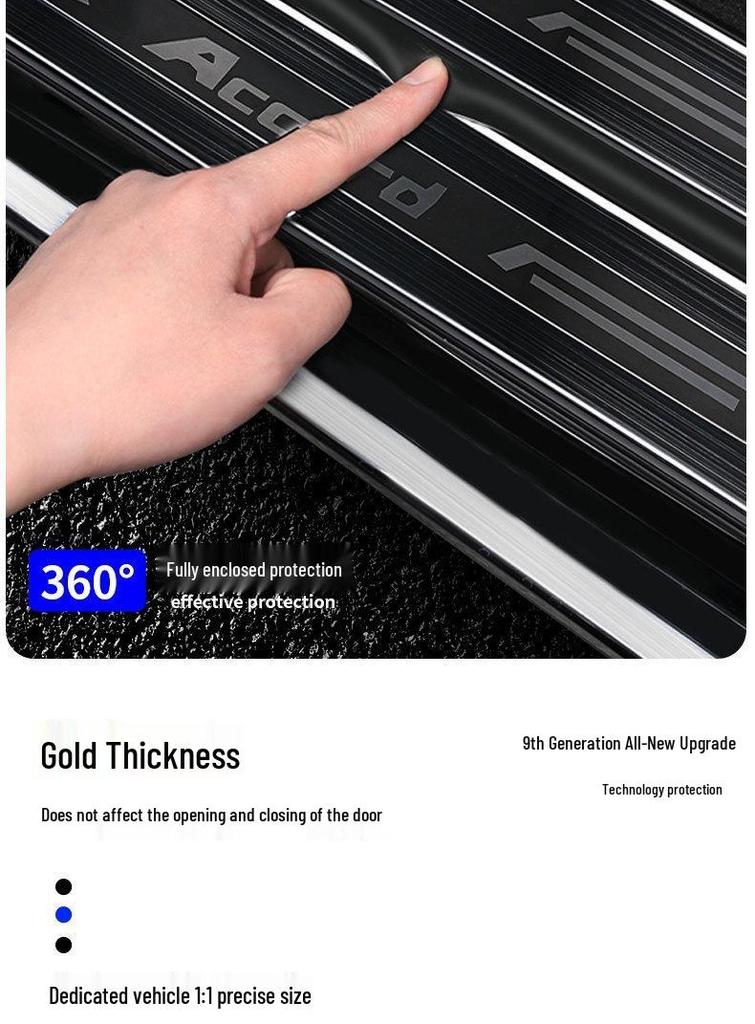 Haval Big Dog Plus Car Accessories: Compatible Foot Pedals & Stainless Steel Door Sill Protection (Second Gen) for 26 Models