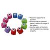 10pcs Hole Puncher Different Patterns Easy Operation Multifunctional Portable Punch Craft Set