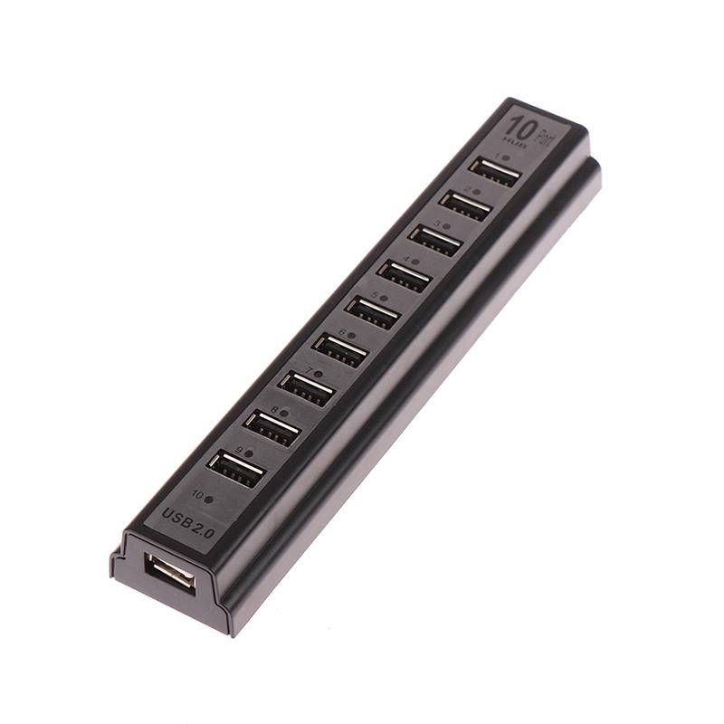 Netzteil USB-Ladegerät Hub-Adapter Hi-Speed ​​Multi Hub 10 Port für PC Laptop