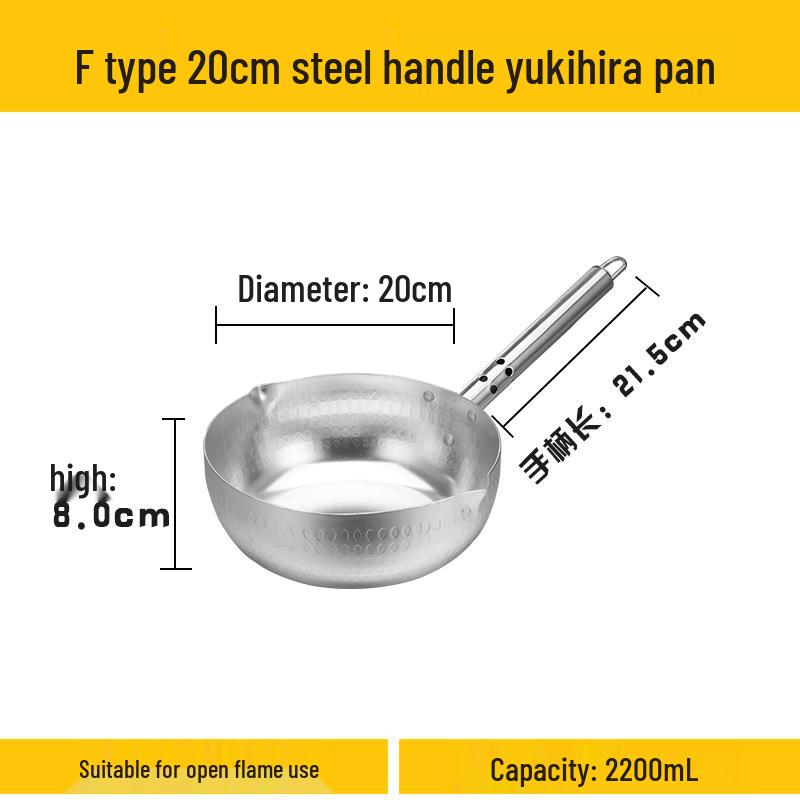 Qiwei Japanese Style Aluminum Yukihira Pot