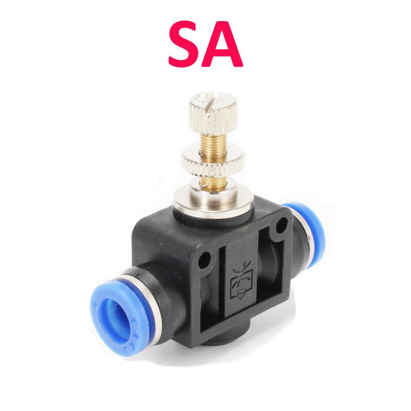 Pneumatic Fitting Pipe Connector Tube Air Quick Fittings Water Push In Hose Couping 4mm 6mm 8mm 10mm 12mm 14mm PU PY PK PE PV SA