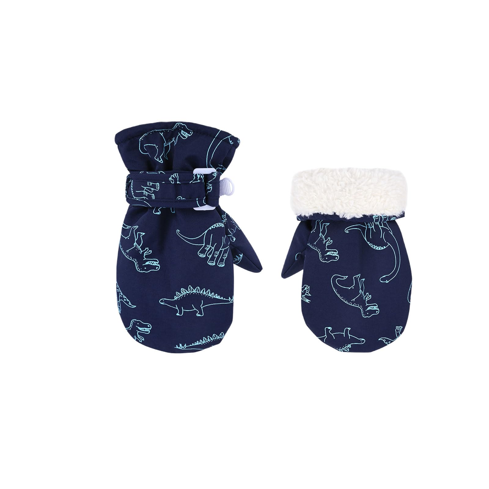 

Cute Dinosaur Baby Mittens for Waterproof and Perfect for Snow Gloves for Boys and Perfect for and Outdoor Activities Ages 6 Months to 2 Winter, Warm,