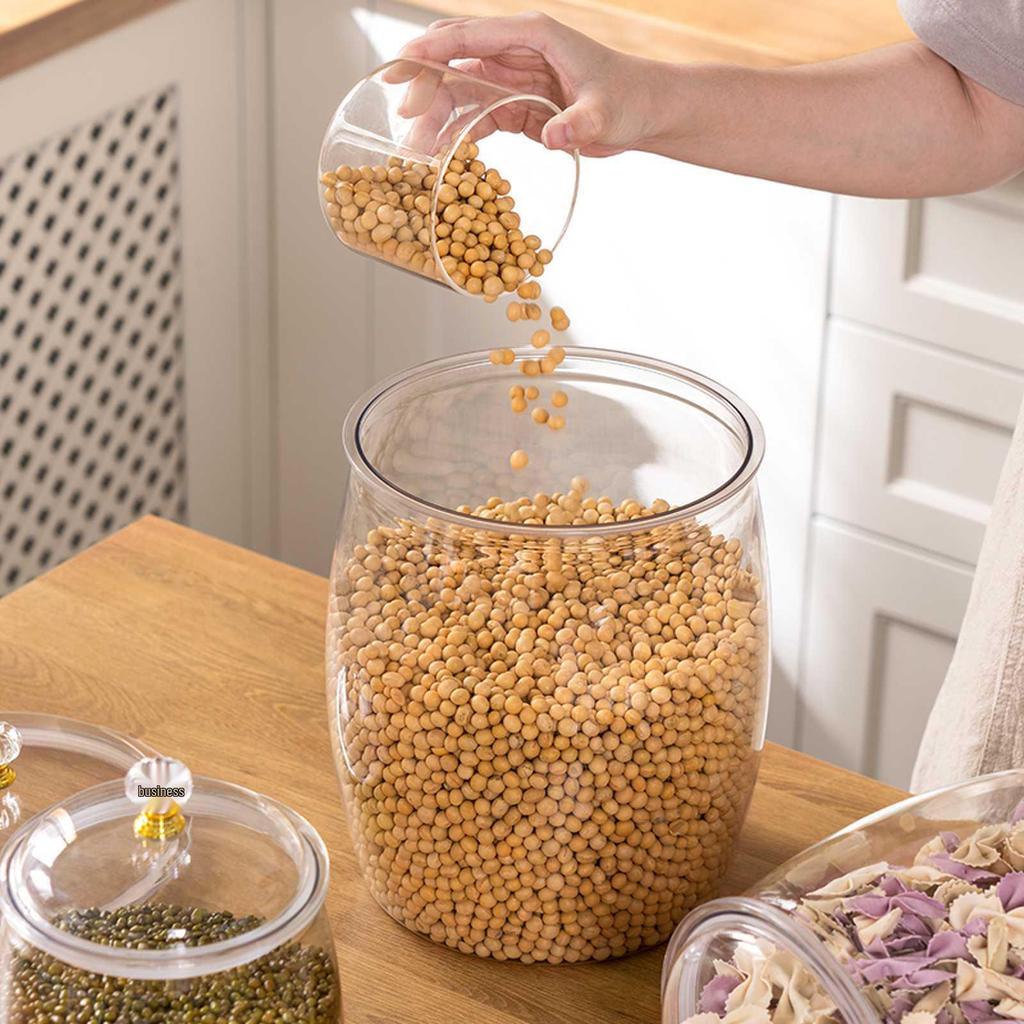 Versiegelter PET-Fünf-Korn-Müsli-Aufbewahrungsbehälter - Hohe Transparenz, Insekten- & Feuchtigkeitsgeschützter Teebehälter