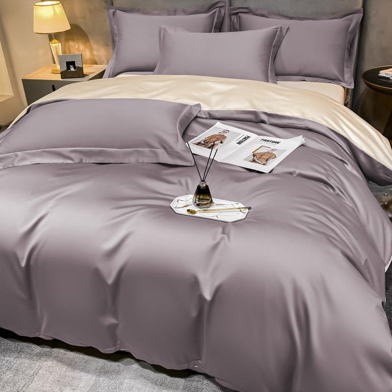 Czteroczęściowy zestaw z długimi odcinkami bawełny klasy A dla matek i dzieci Xinjiang z czystej bawełny kombinowana poszwa na kołdrę prześcieradło lekka luksusowa pościel