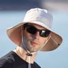 Rainproof Sun Hat Men and Women Sun Hat Bucket Hat Fashion Versatile Anti-ultraviolet Camping Fishing Fisherman Hat Men