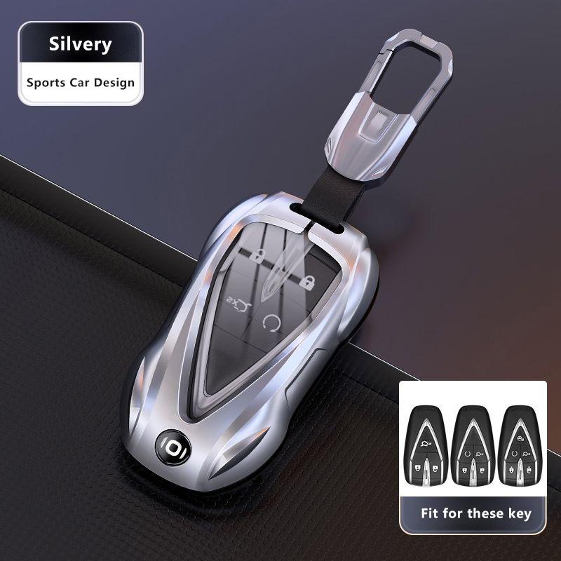 For Changan Qiyuan Nevo A05 A06 A07 Q05 Q07 Zinc Alloy Car Key Case Car-Styling Keychain Remote Cover Shell Fob Bag Accessories