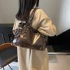 Large Capacity PU Shoulder Bag Rivet Buckle Thread Solid Casual Tote Crossbody Bag 2025 Hot Sale Bags for Women Bolsas Femininas