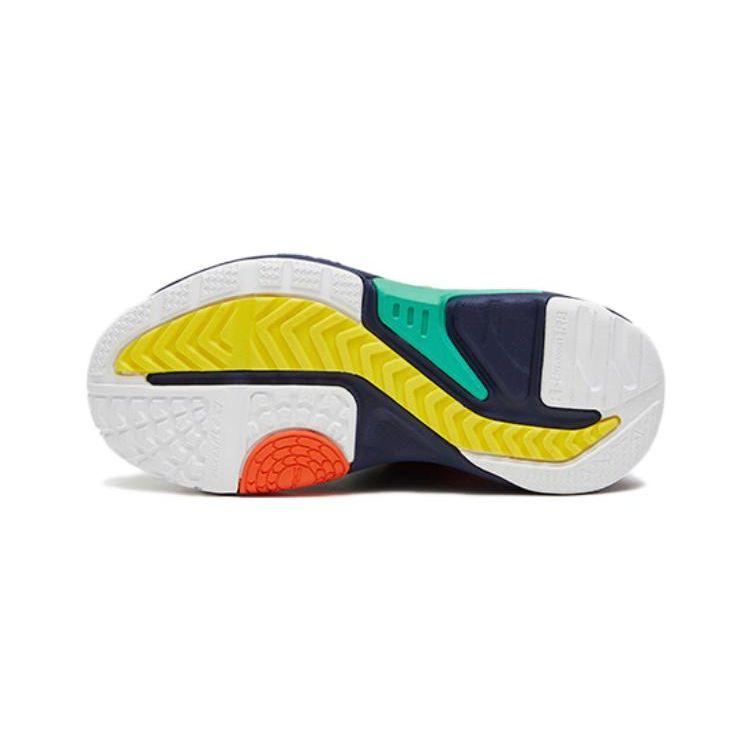Anta Kids Non-Slip Wear-Resistant Low-Top Running Shoes Kids Sneakers Black Orange 312219961A-6