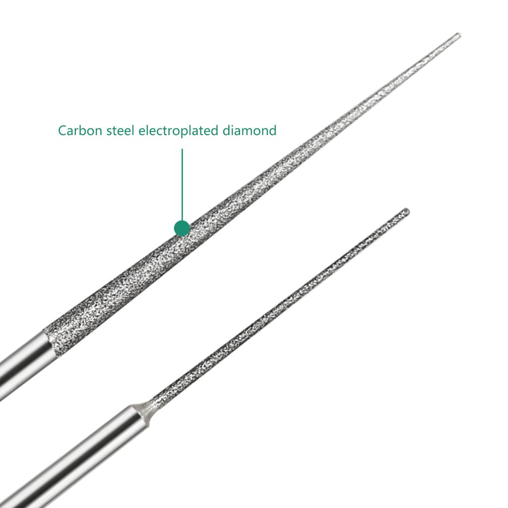 Grinding Rods Mini Drill Jade Grinding Bit Bur Needle Polishing Carving Engraving Bits for Glass Jade Stone 4PCS