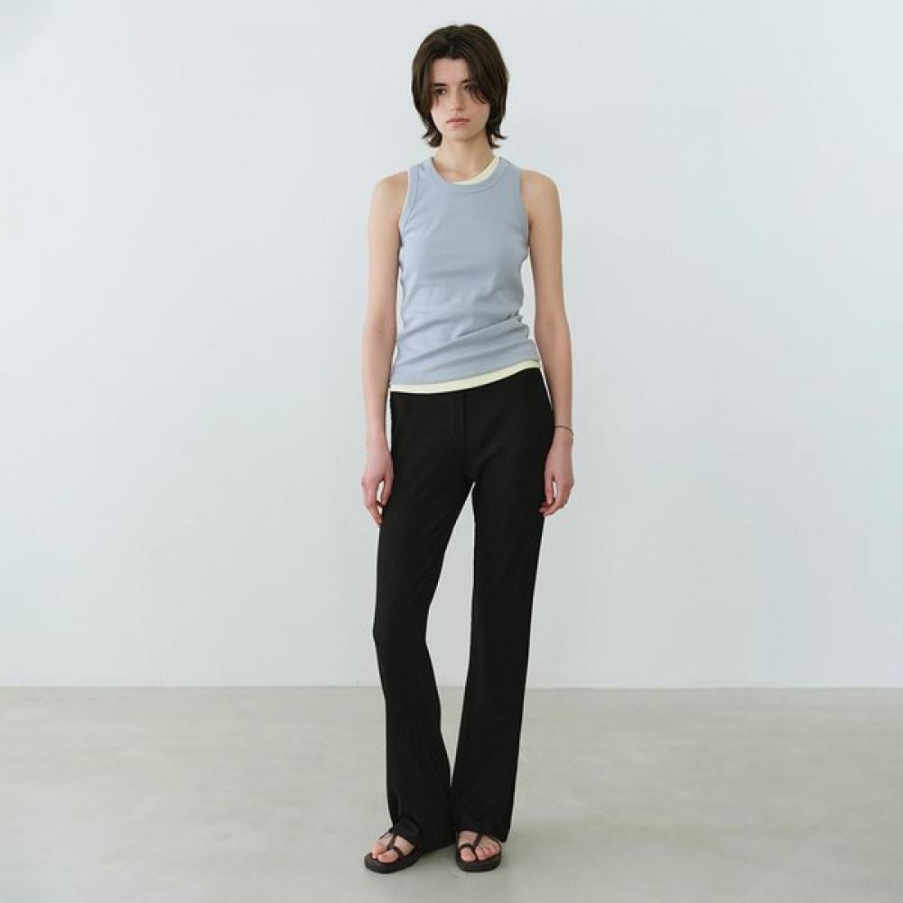 Joy Gryson Crinkle Jersey Bootcut Pants Kw6ml4220 10 BLACK/01_S