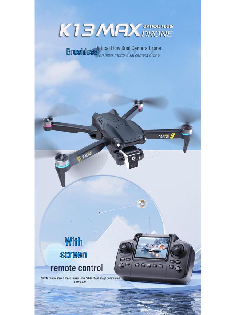 K13MAX Brushless Folding Drone with Screen Remote Control, Four-Axis Aerial Photography.