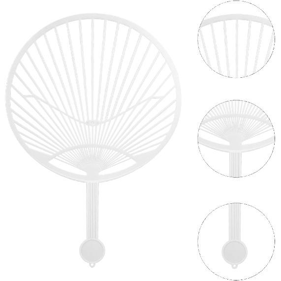 MAGICLULU 20pcs Japanese Fan Uchiwa DIY Kit, Hand-held Fan Framework Chinese Style Fans DIY Japanese Hand Fan Frame Hand Fan Making Supplies Kit for
