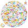 56 Cartoon Rainbow Stars Graffiti Stickers Colored Girl Heart Account Diary Decorative Material Stickers