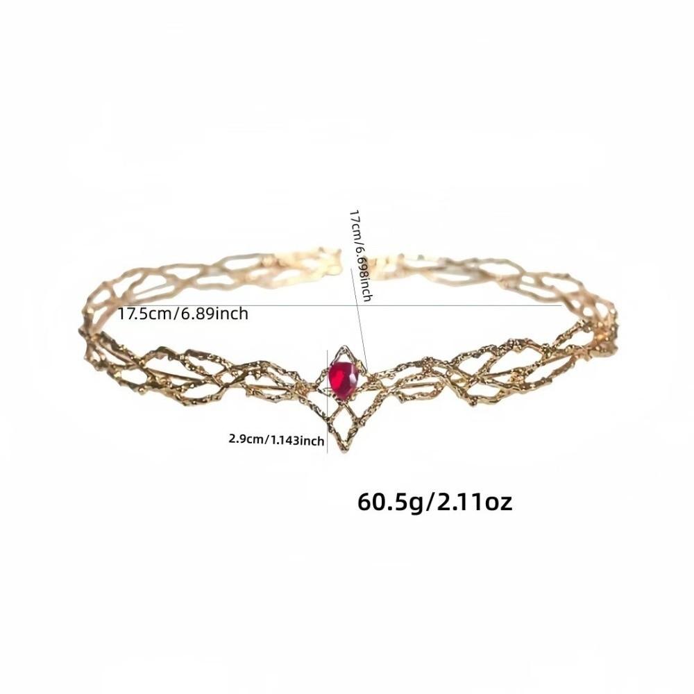 Retro Color Crown Cosplay Headwear Adjustable Headband Bridal Hair Accessories Bridal Wedding