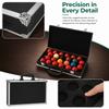 Metal Latches Billiard Ball Storage Box Hard Shell Protective Cover  Snooker Accessory Storage