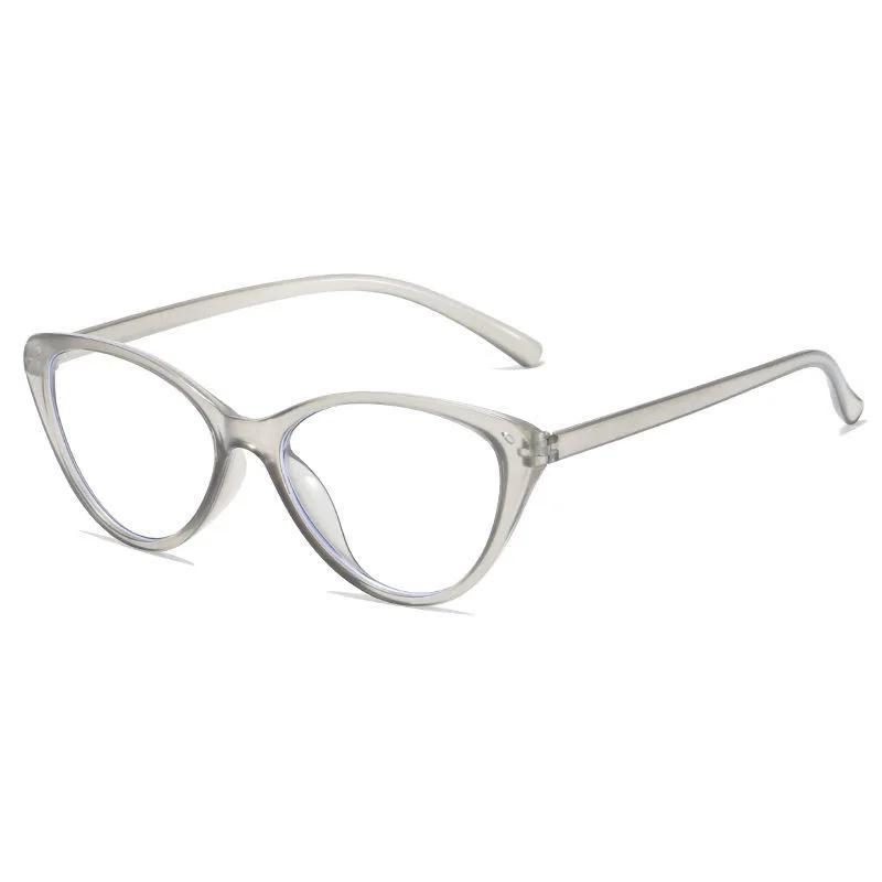 Y2K Cat Eye Triangle Frame Anti-Blue Light Glasses Classic Men Women Reading Eyewear Retro Triangle Frame Transparent Eyeglasses