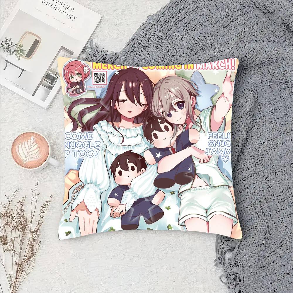 The 100 Girlfriends Who Really, REALLY Love You Anime Pillow Case Sofa Cushion Cover Room Home Decorati