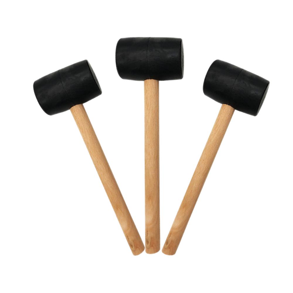 Leder Schwarz Gummi Hammer Holzgriff Regal Möbel Installation Board Hammer