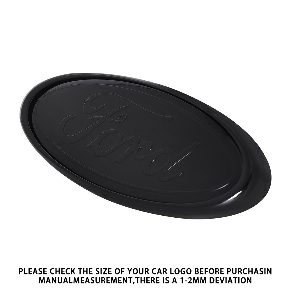 QVHI3 Car Front Hood Grille Emblem Bagde Sticker Cover Accessories Auto Styling For Ford Focus Kuga Mondeo SMax Fiesta Ranger Mustang