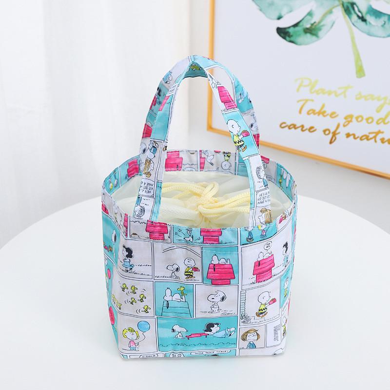 Bag Insulated Lunch With Drawstring For Outings And Picnics
