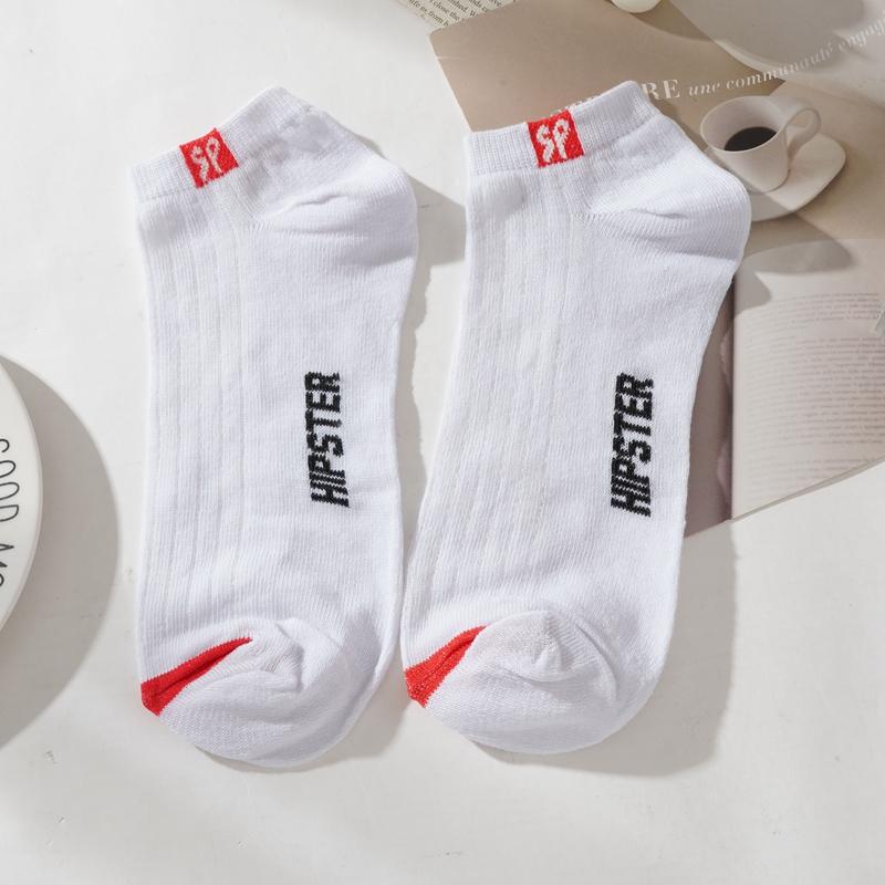 3 Pairs Men's Ankle Socks Hot Selling New Spring Autumn Low Tube Breathable Comfortable Simple Fashion Street Cotton Socks