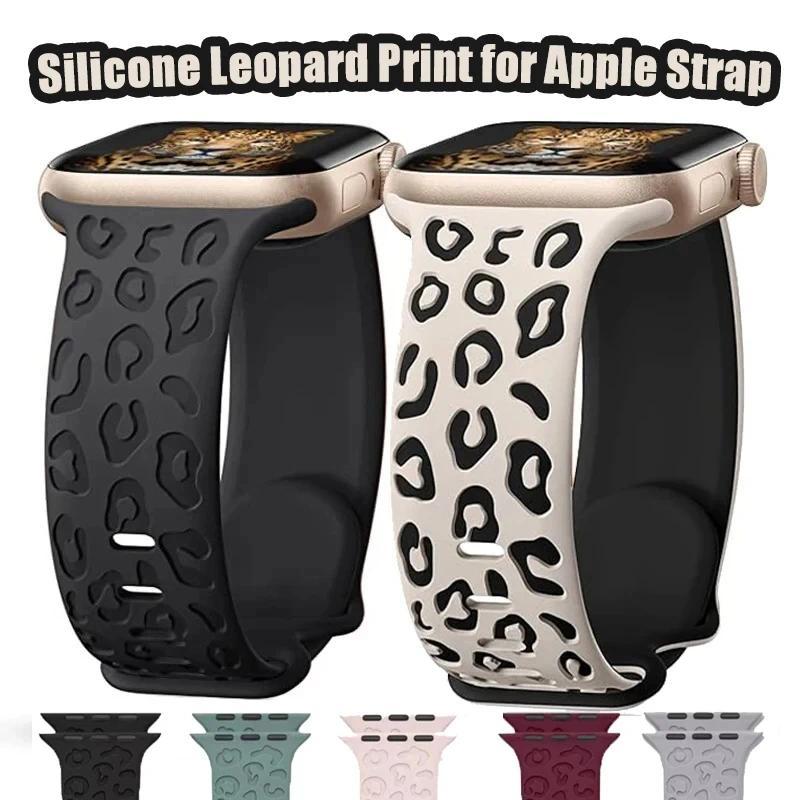 Engraved Strap For Apple Watch Band 45mm 44mm 46mm 42mm 41 40 49mm Silicone Correa Bracelet Series 8 9 10 11 7 SE 6 5 4 Ultra 2