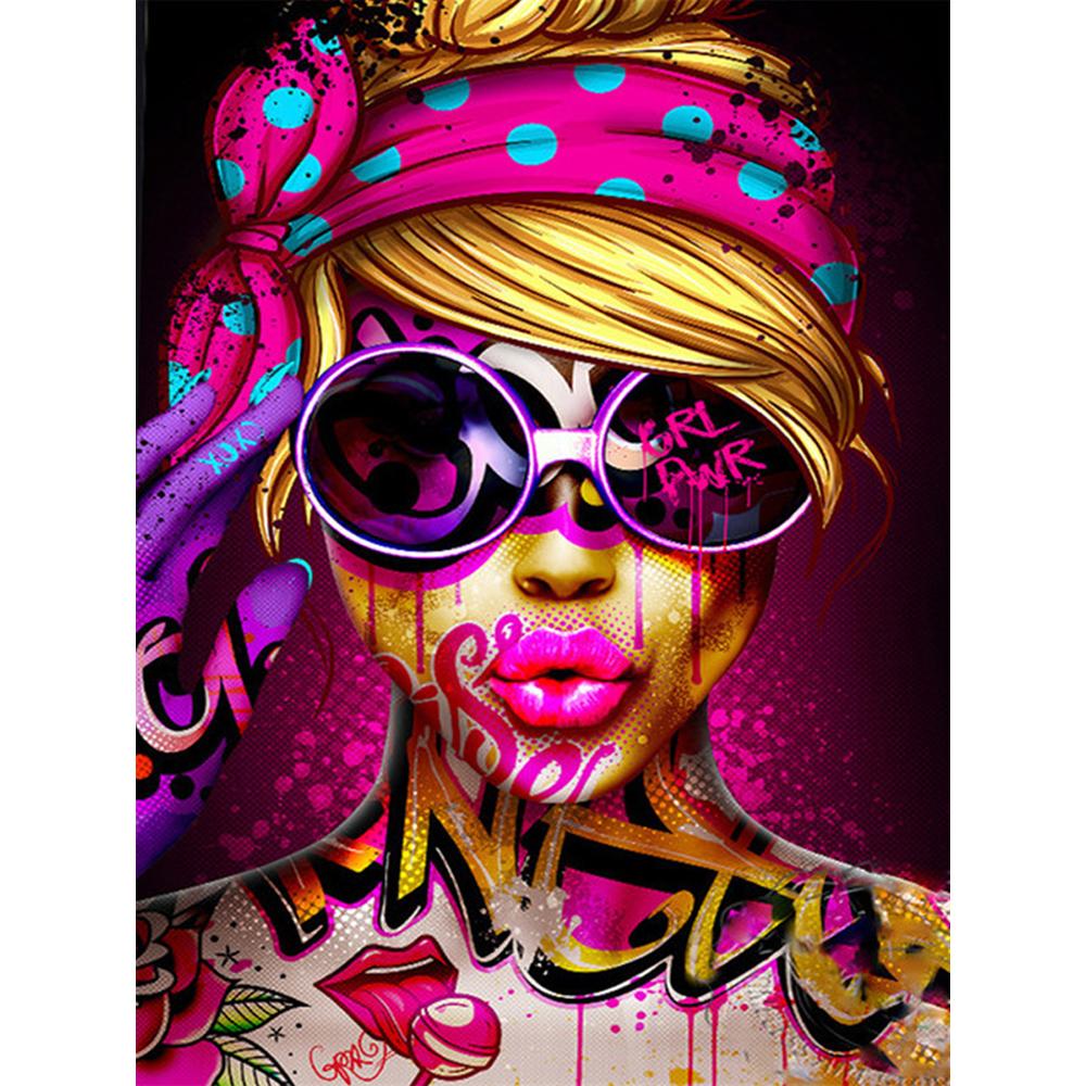 Diamond Embroidery Girl Cross Stitch Kit Diamond Art Painting Portrait Mosaic Woman Home Decor