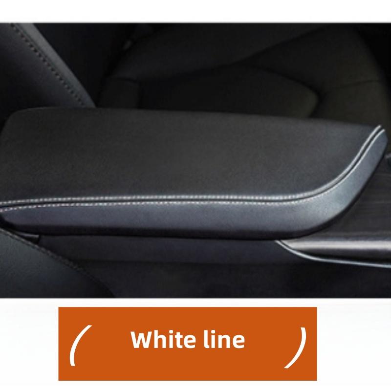 Gloves Car Black Microfiber Leather Armrest cover Breathable Anti-slip Auto Interior For Toyota Camry 2018