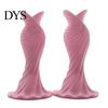 Home Decor Vase 2Pcs 3D Printed Fishtail Dress Decorative Flower Holder Office Indoor Plant Living Room Bedroom Table Shelf Gift for Housewarming