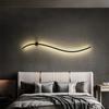 Modern Led Wall Lamp Curved Line Wall Sconce Bedroom Bedside Stairs Living Dining Room Background Wall Decor Lighting Fixture