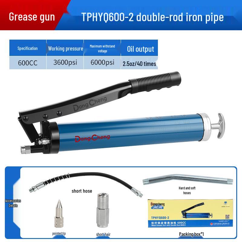 High-Pressure Manual Grease Gun for Forklift and Excavator Lubrication