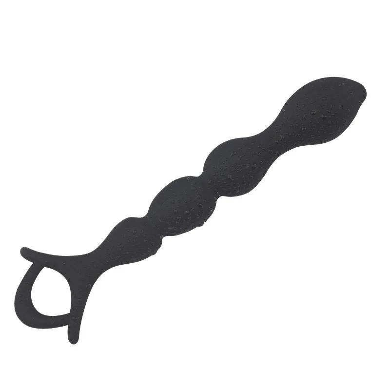 16.5CM Silicone Anal Beads Prostate Stimulator Ball Butt Plug Anal Plug 18+ Adult Women Men Couple Flirt Gay Erotic SM Sex Toys