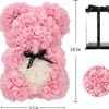 Rose Bear 25cm New Eternal Flower Rose Bear Simulation Foam Flower Bear Gift Birthday Gift Box