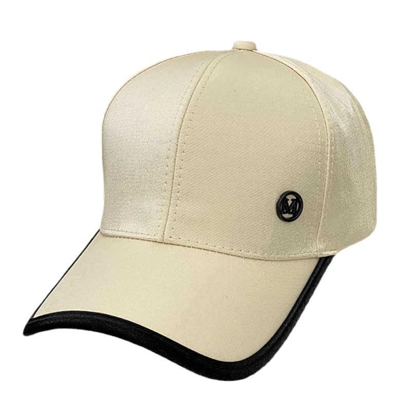 Hat Women'S Spring And Autumn Satin M Standard Fashion Versatile Cap Summer Casual Shopping Shade Sunscreen Baseball Cap Tide