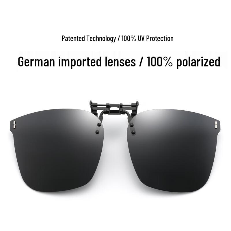 LESCA LUNETIERgm Flip-up Polarized Clip-on Sunglasses