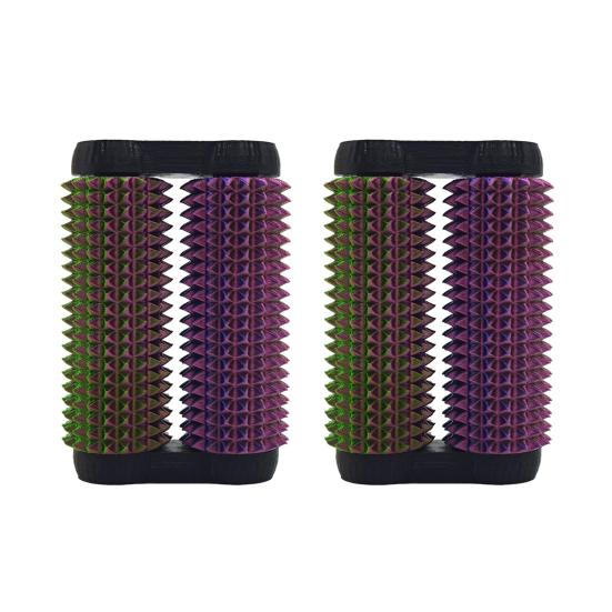2Pcs 3D Printed Spiky Roller Fidget Toy Anxiety Stress Relief Kids Teens Adults Handheld Bumpy Rolling Massage Stick Portable
