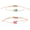 Artificial Crystal Braided Bracelet Handcrafted Adjustable String Rope Bracelet Boho Summer Bracelet Gift for Friends Men Women