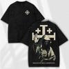 T-shirt Oversize Lavé Baldwin IV - Psaume 119:105 T-shirt Chrétien – Foi Gothique