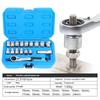 17/29PCS Core Ratchet Socket Wrench Kit Socket Set 12 Angle Penetrating Socket Heart Ratchet Socket Two-Way Wrench Set