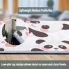 Cartoon Animal Panda Print Round Area Rug Cartoon Animals Washable Circular Carpet Runner - Non Slip Circle Carpet Absorbent Mat