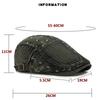 HT4728 Men Beret Women New Spring Summer Washed Denim Cap Artist Painter Beret Hat Adjustable Ivy Flat Cap Male Female Beret Cap