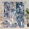 2 Pieces - Glass - Printed Curtain - Polyester Material - Suitable for Bedroom, Living Room, Study Private Curtain