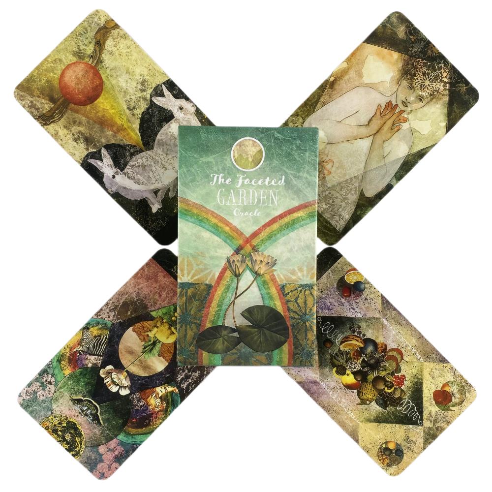 The Faceted Garden Oracle Cards A 50 English Visions Divination Edition Deck Borad Games