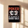 Vintage Poker Metal Tin Sign Wall Decor 20x30cm Bar Man Cave Pub Garage Art