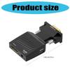 HDTV To VGA Adapter Converters Output Computer Set Top Box Connector Dongle for Laptop PC Monitors Projectors 3.5mm Cabl