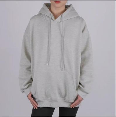 Unisex Loose-Fit Velvet Hoodie with Drop Shoulder for Fall/Winter
